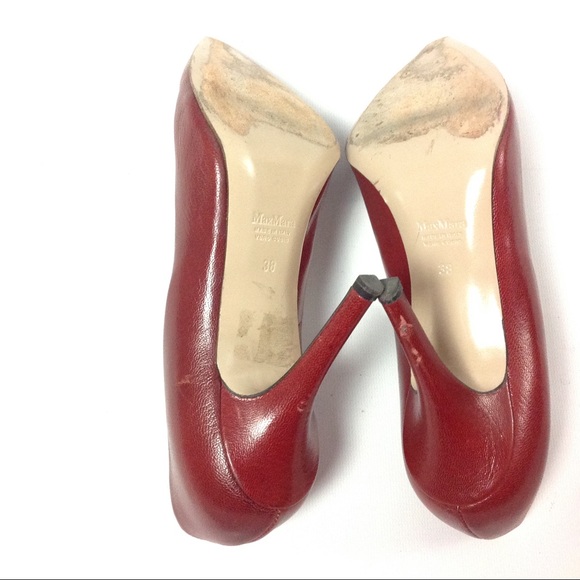 MAX MARA Women's Leather Pumps Size US 8/ 38 - Picture 5 of 8